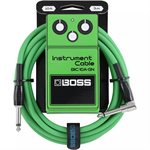 BOSS - BIC-10A-BK - INSTRUMENT CABLE - 10ft - green