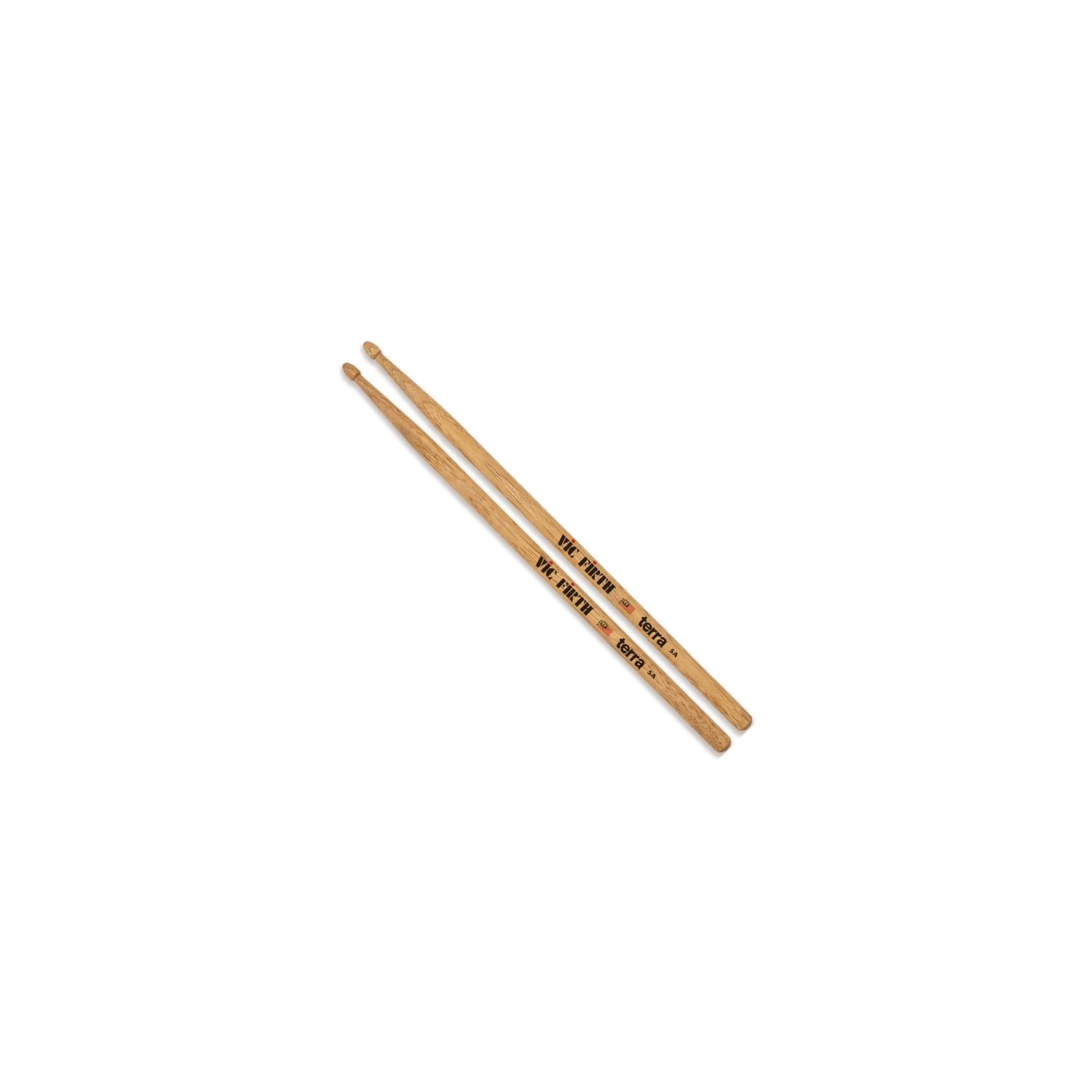 VIC FIRTH - VF-5AT - Baguette de batterie AMERICAN CLASSIC® 5AT TERRA - pointe en bois