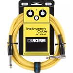 BOSS - BIC-10A-BK - INSTRUMENT CABLE - 10ft - yellow