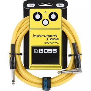 BOSS - BIC-10A-BK - Câble pour instrument - 10 pieds - jaune